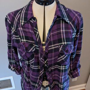 Purple Plaid Shirt